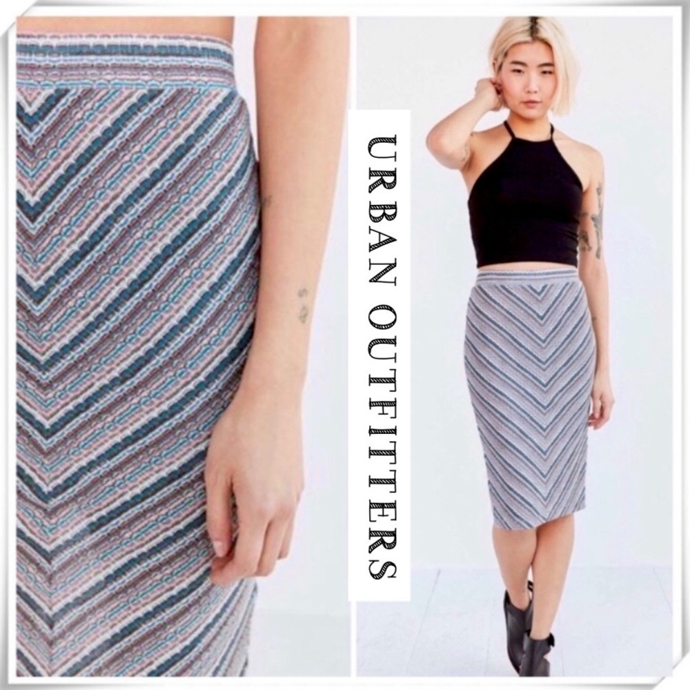 URBAN Outfitters Silence + Noise Milly Multi Midi Pencil Skirt Size S